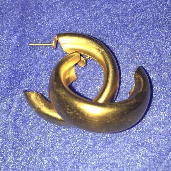 4/$20 -- Golden Hoop Earrings - Picture 2 of 5